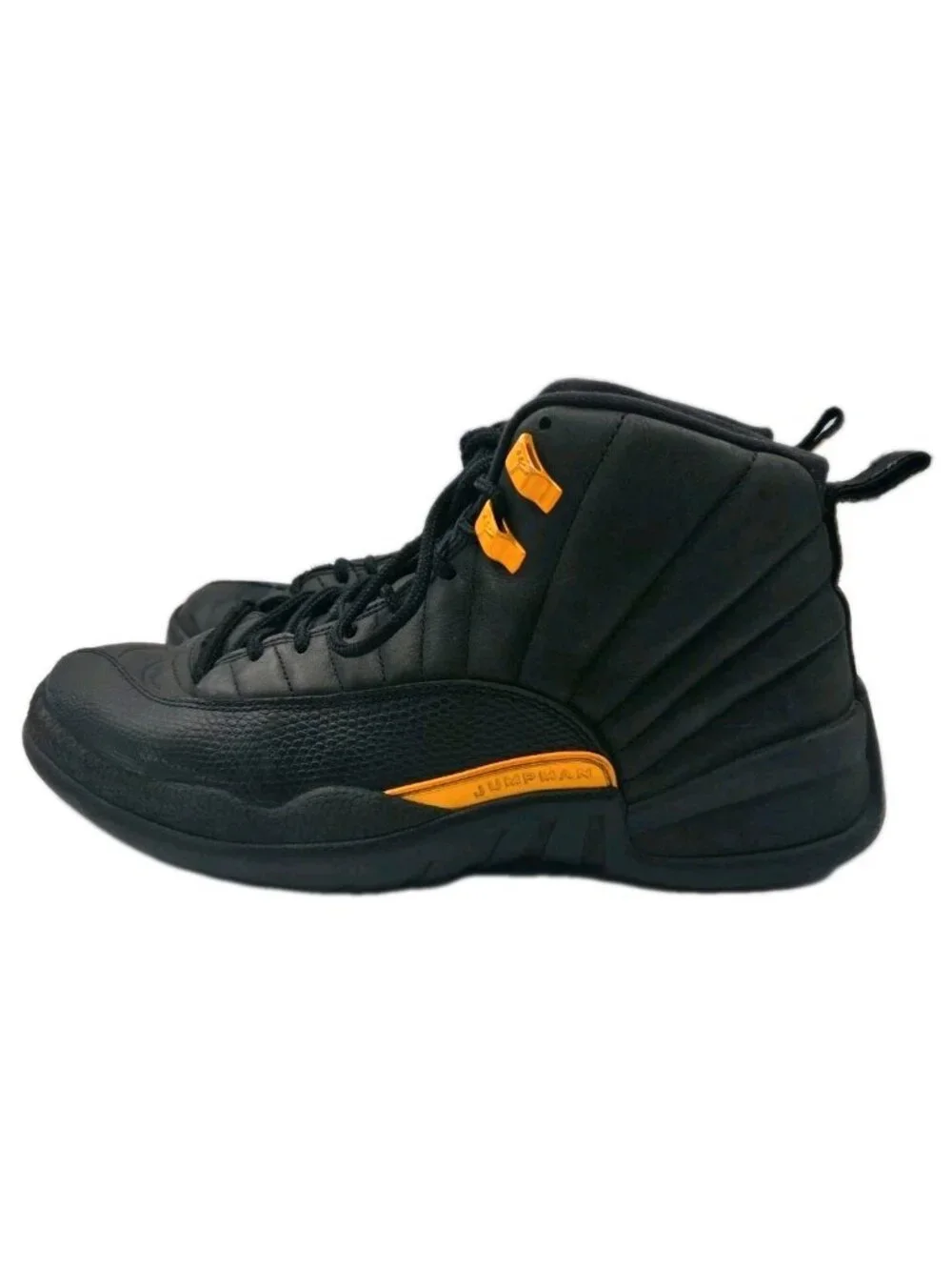 Air Jordan 11 Black Yellow Leather Sneaker Gold Taxi Size 11 CT8013-071